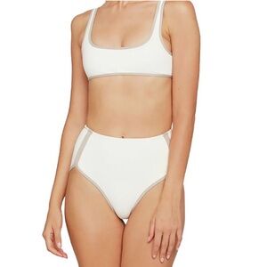 L*Space Cream and Tan Bikini